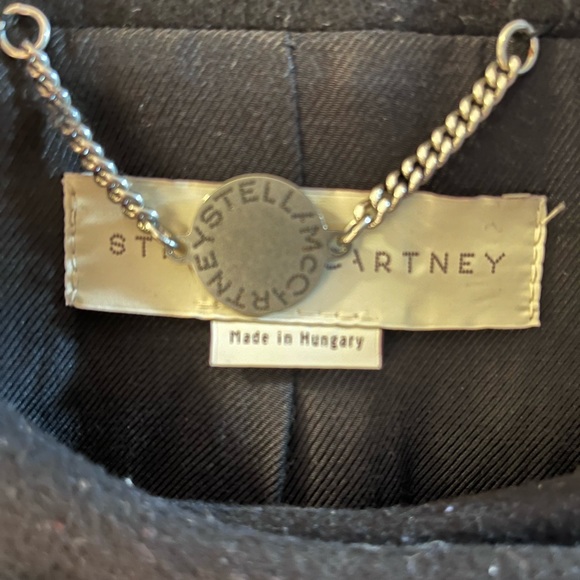 Stella McCartney Vintage Black Wool Blend Peacoat - Picture 6 of 10